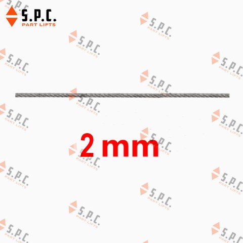สลิง 2 มม. (แบบนิ่ม สำหรับประตูลิฟต์) Door Rope PRO-1286 อะไหล่ลิฟต์